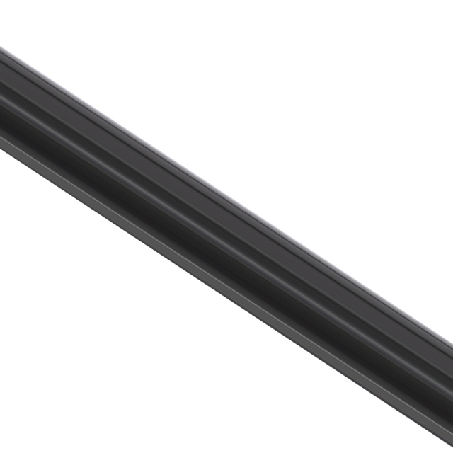 Black, thick, round fishing net handle