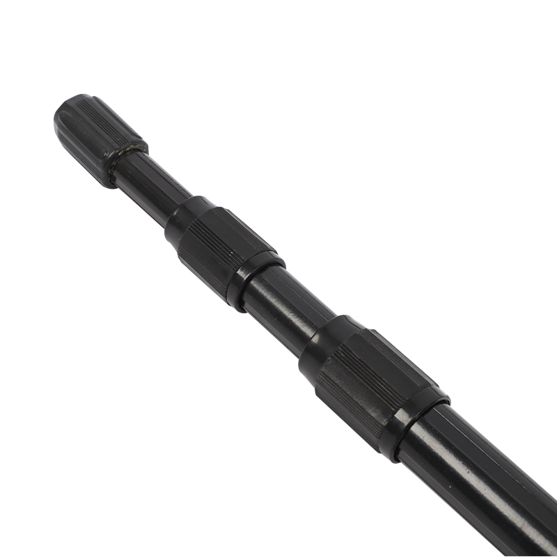 Black, thick, round fishing net handle