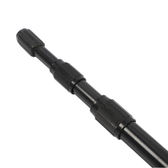 Black, thick, round fishing net handle