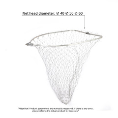 Overall, the net head is black with fine mesh and white with large mesh.