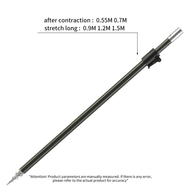 Spiral-tipped, green, thickened single bracket