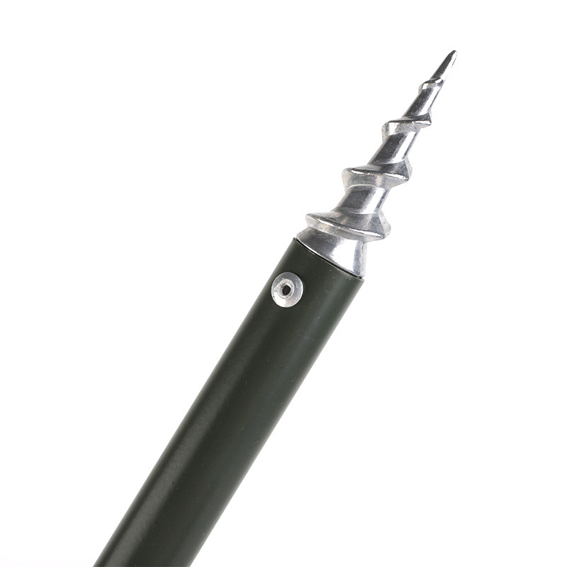 Spiral-tipped, green, thickened single bracket