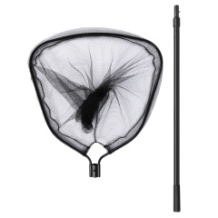 Black round three-way connector