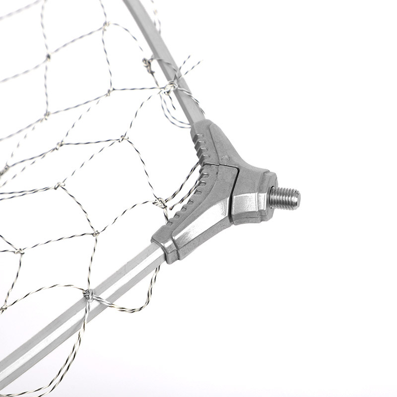 Overall, the net head is black with fine mesh and white with large mesh.