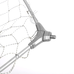 Overall, the net head is black with fine mesh and white with large mesh.