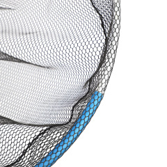 Semi-buoyant landing net head, blue + blue