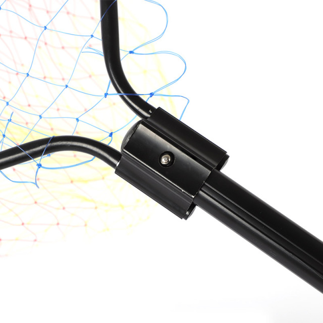 Black rounded three-way connector