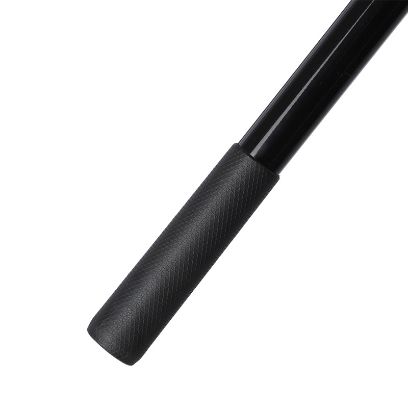 Black round three-way connector