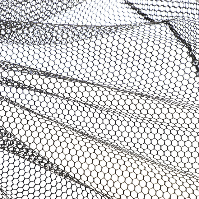 Semi-buoyant landing net head, blue + blue