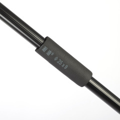 Black rounded three-way connector