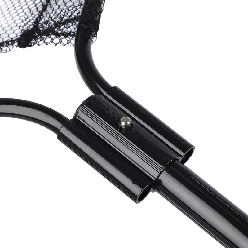 Black round three-way connector