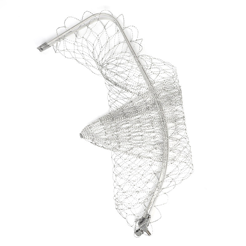 Overall, the net head is black with fine mesh and white with large mesh.