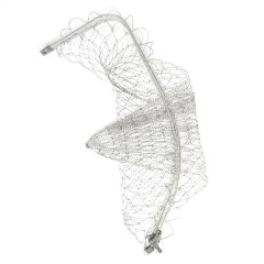Overall, the net head is black with fine mesh and white with large mesh.