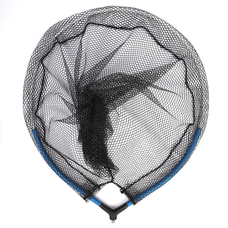 Semi-buoyant landing net head, blue + blue