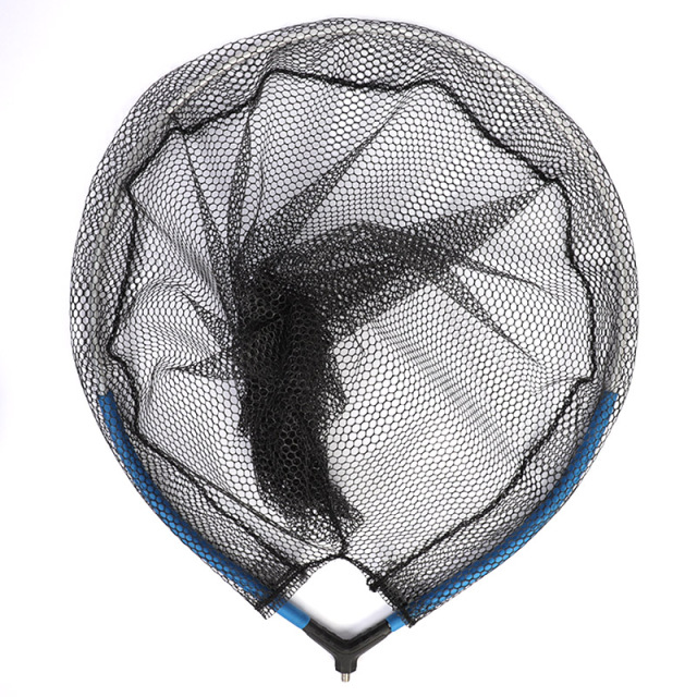 Semi-buoyant landing net head, blue + blue
