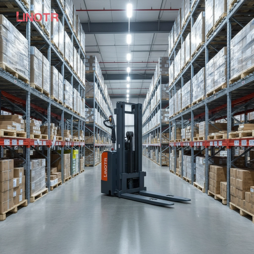 CDD-20 stand-on electric stacker ready for dispatch