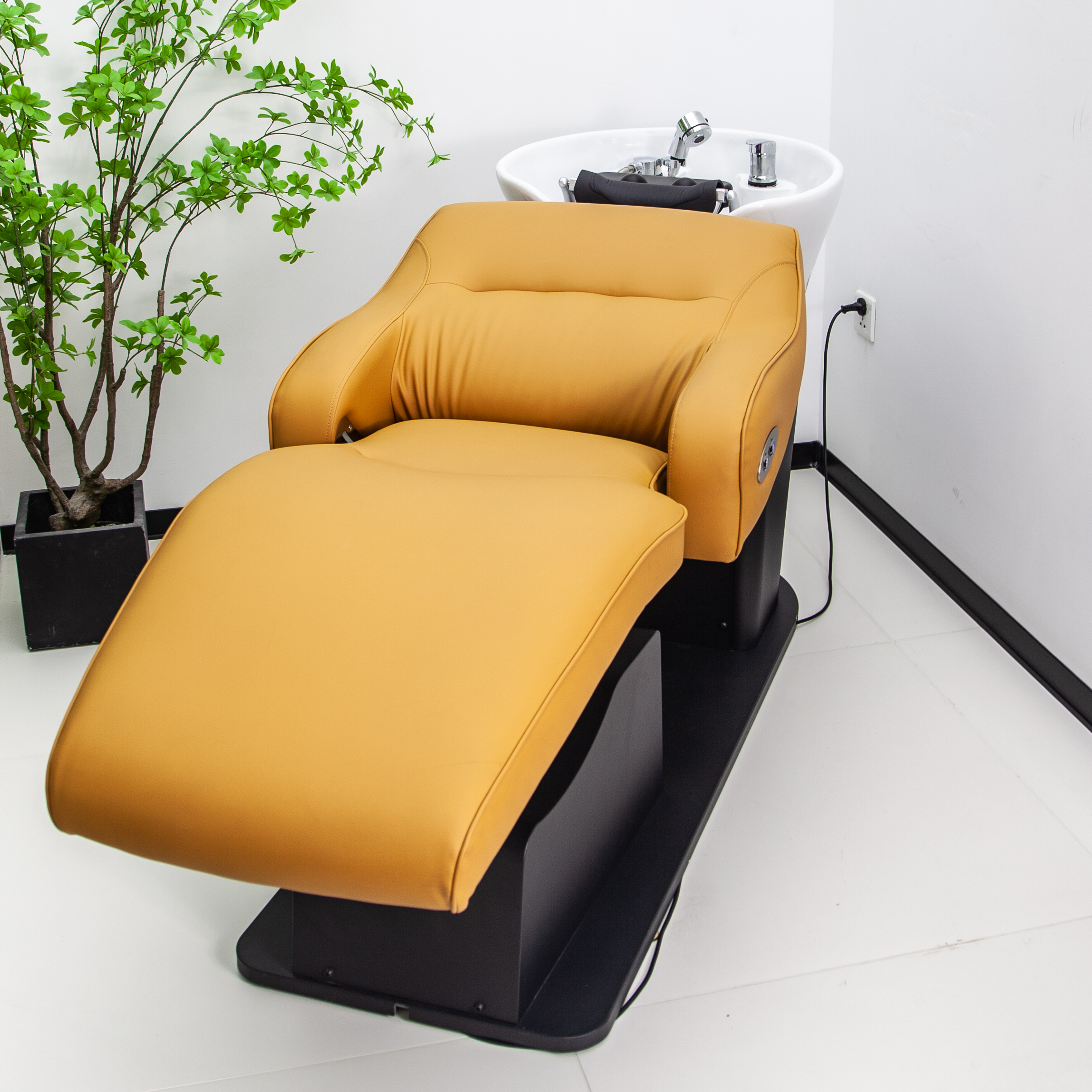 Electric Shampoo Chair with Backwash Sink for Hair Salon DN0087_Electric Shampoo Chairs