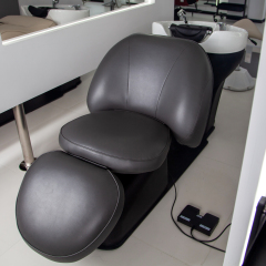 Electric Shampoo Chair with Storage Base for Hair Salon DN0079_Electric Shampoo Chairs