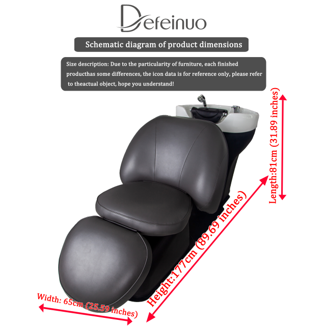 Electric Shampoo Chair with Storage Base for Hair Salon DN0079_Electric Shampoo Chairs