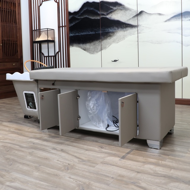 Moxibustion Shampoo Bed with Backwash System for Salon Hair Washing DN0054_Moxibustion Shampoo Beds
