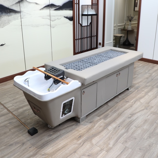 Moxibustion Shampoo Bed with Backwash System for Salon Hair Washing DN0054_Moxibustion Shampoo Beds