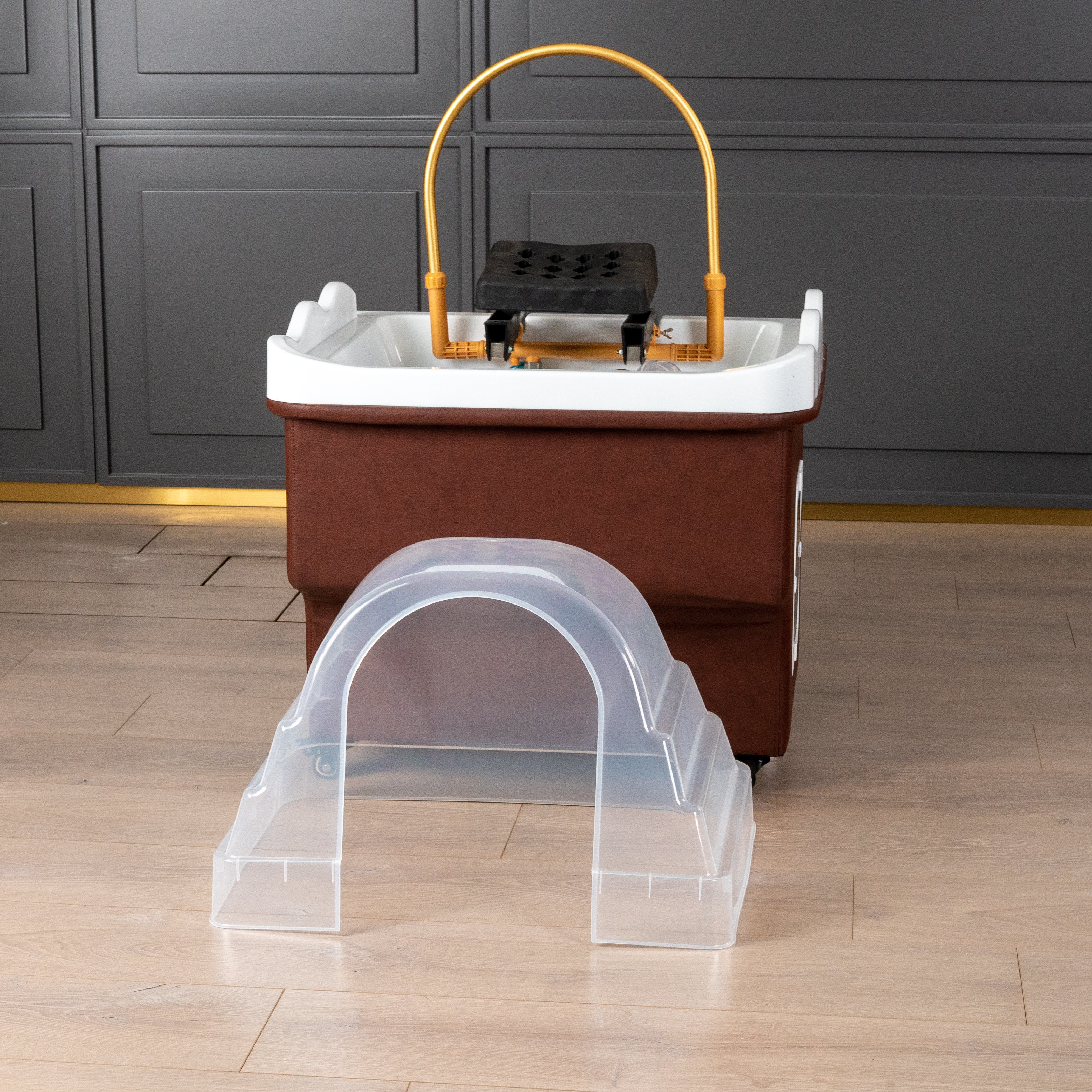 Barber Backwash Sink with Basin Unit for Hair Salon DN0060_Shampoo Sinks