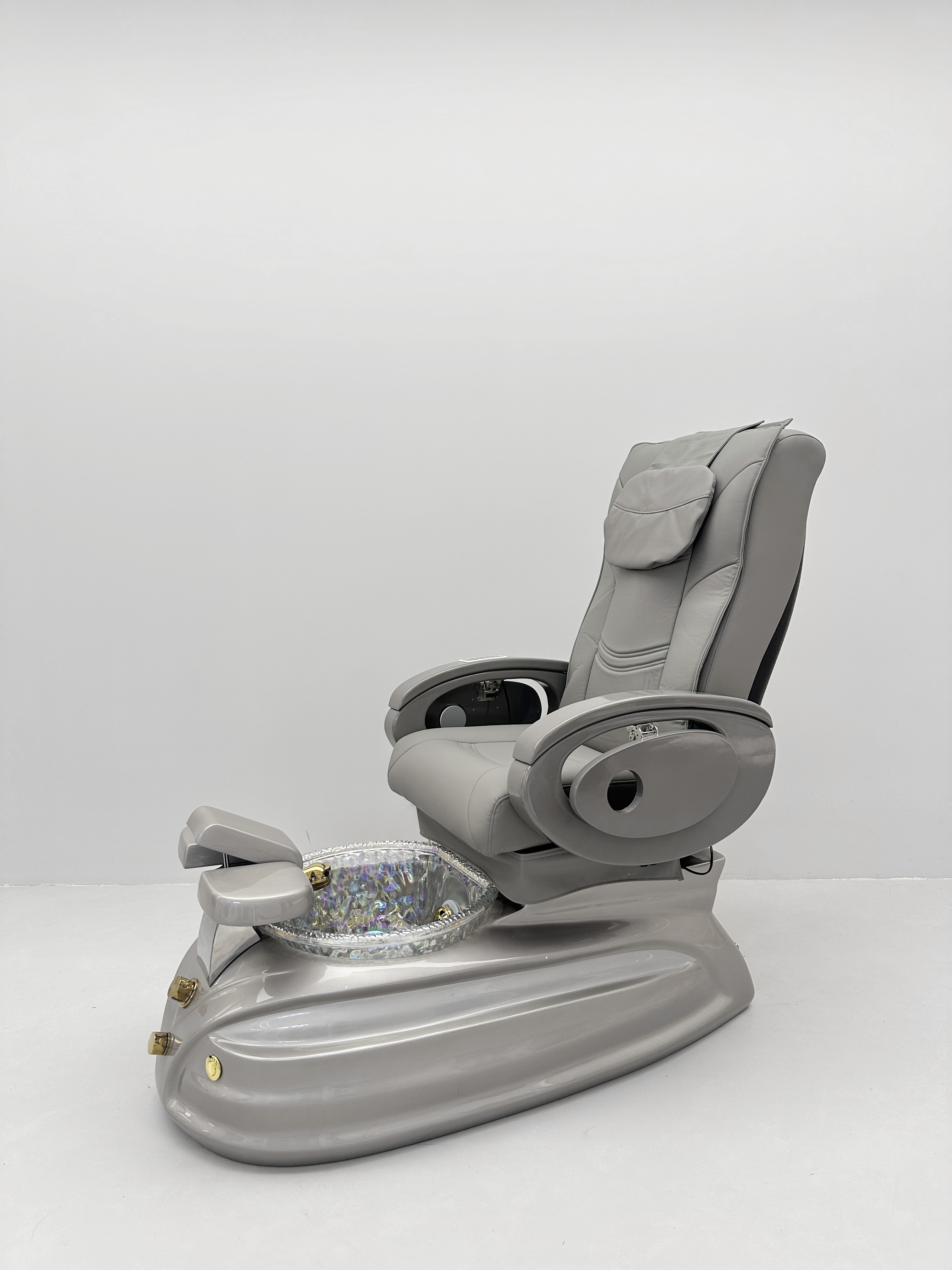 Massage Pedicure Chair with Footrest and Foot Spa Basin for Salon Use DN0128_Massage Pedicure Chairs