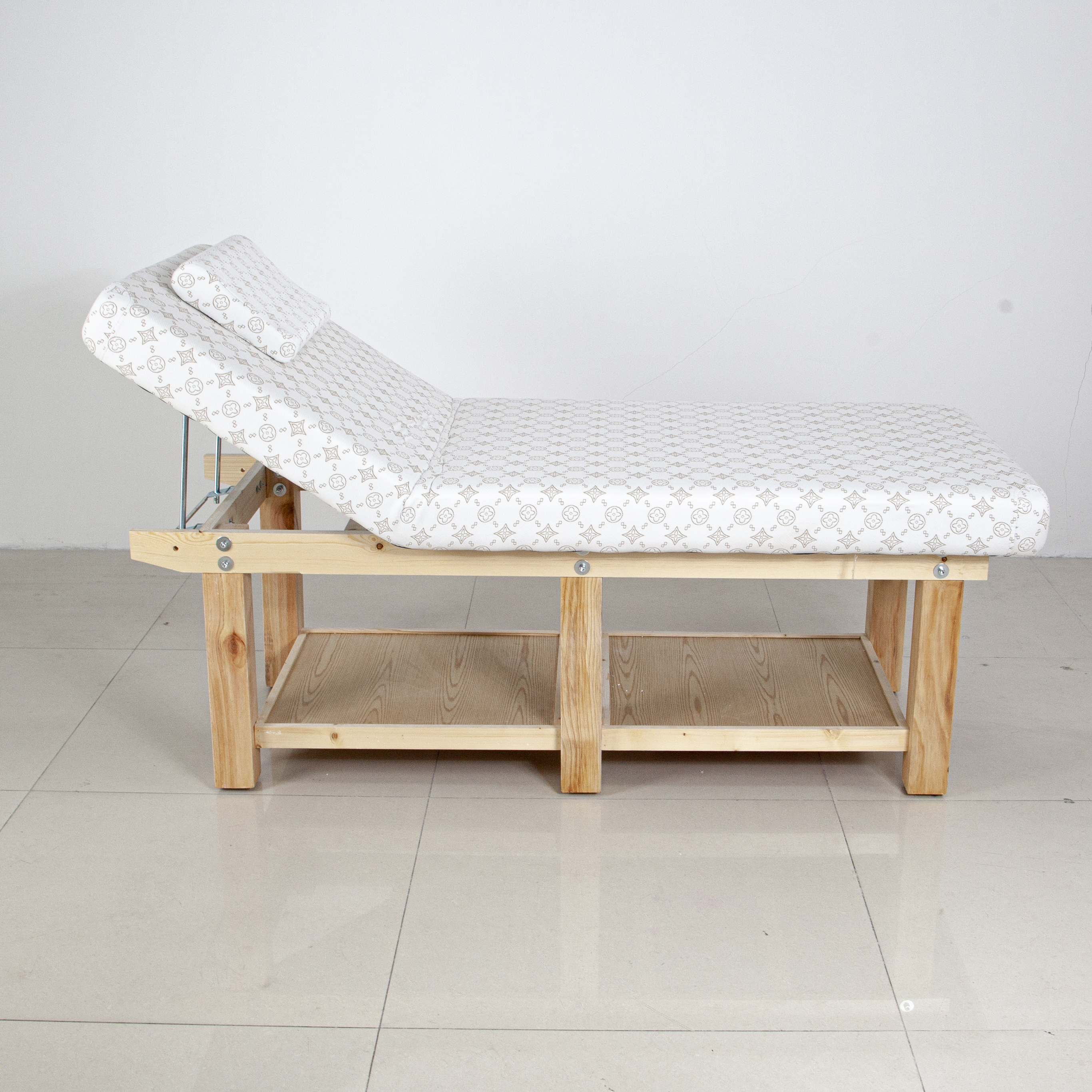 Portable Manual Beauty Bed with Hydraulic Backrest for Spa Treatment DN0266_Manual Beds