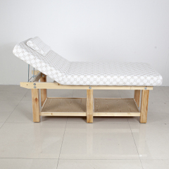 Portable Manual Beauty Bed with Hydraulic Backrest for Spa Treatment DN0266_Manual Beds