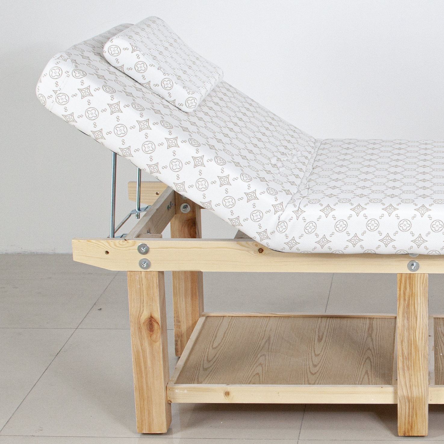 Portable Manual Beauty Bed with Hydraulic Backrest for Spa Treatment DN0266_Manual Beds