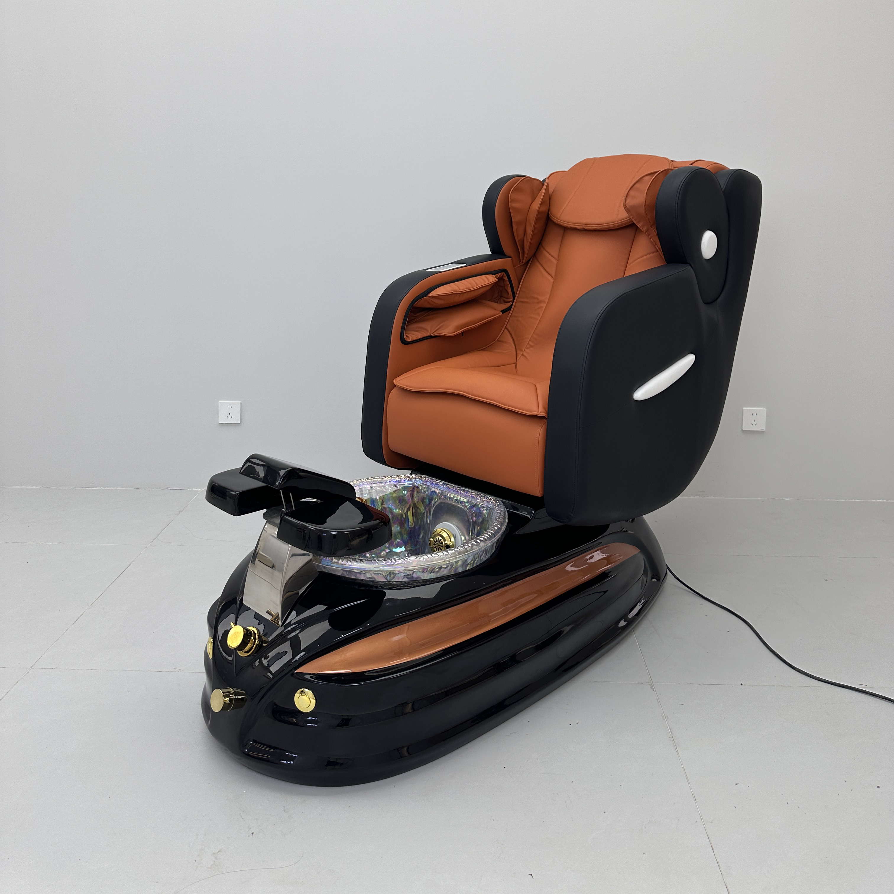 Double Massage Pedicure Station Chair for Nail Spa Use DN0133_Massage Pedicure Chairs