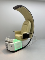 Capsule Style Pedicure Chair with Foot Spa Basin for Nail Salon DN0134_Standard Pedicure Chairs