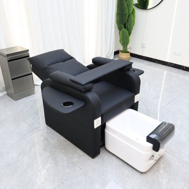 Space Saving Pedicure Chair with Footrest for Nail Salon DN0229_Standard Pedicure Chairs