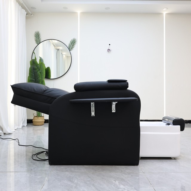 Space Saving Pedicure Chair with Footrest for Nail Salon DN0229_Standard Pedicure Chairs