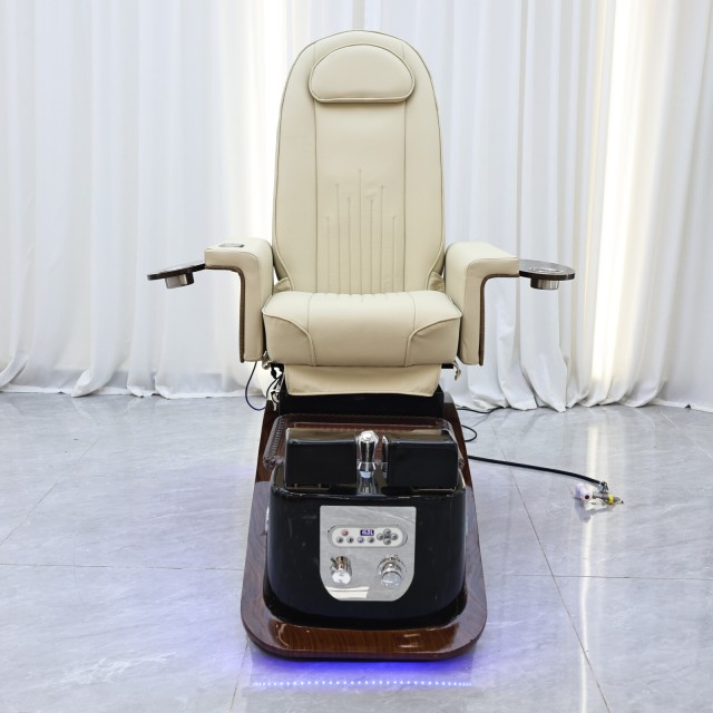 Massage Pedicure Chair with Footrest and Spa Basin for Nail Salon DN0235_Massage Pedicure Chairs