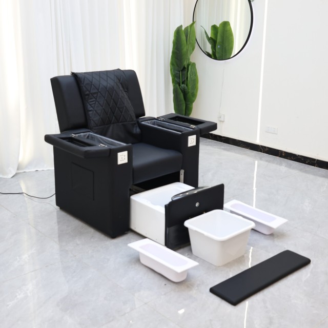 Standard Pedicure Spa Chair with Foot Bowl for Nail Salon DN0232_Standard Pedicure Chairs