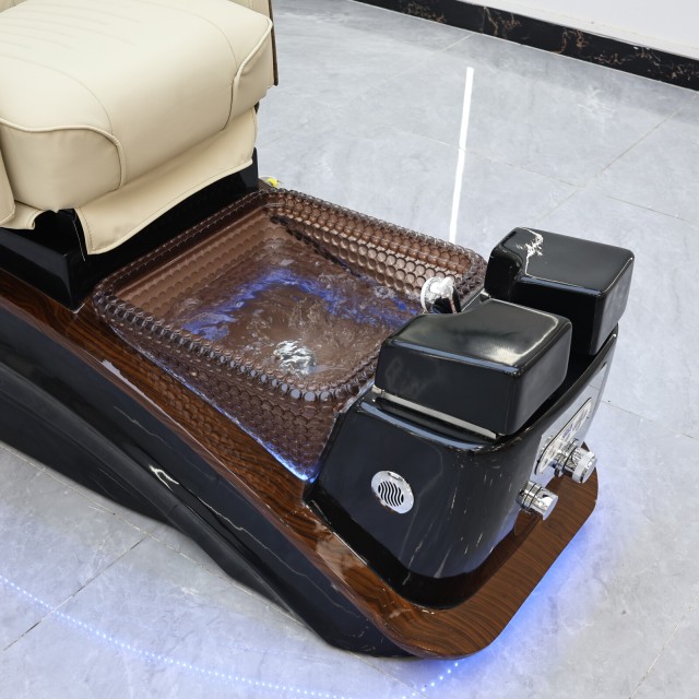 Massage Pedicure Chair with Footrest and Spa Basin for Nail Salon DN0235_Massage Pedicure Chairs