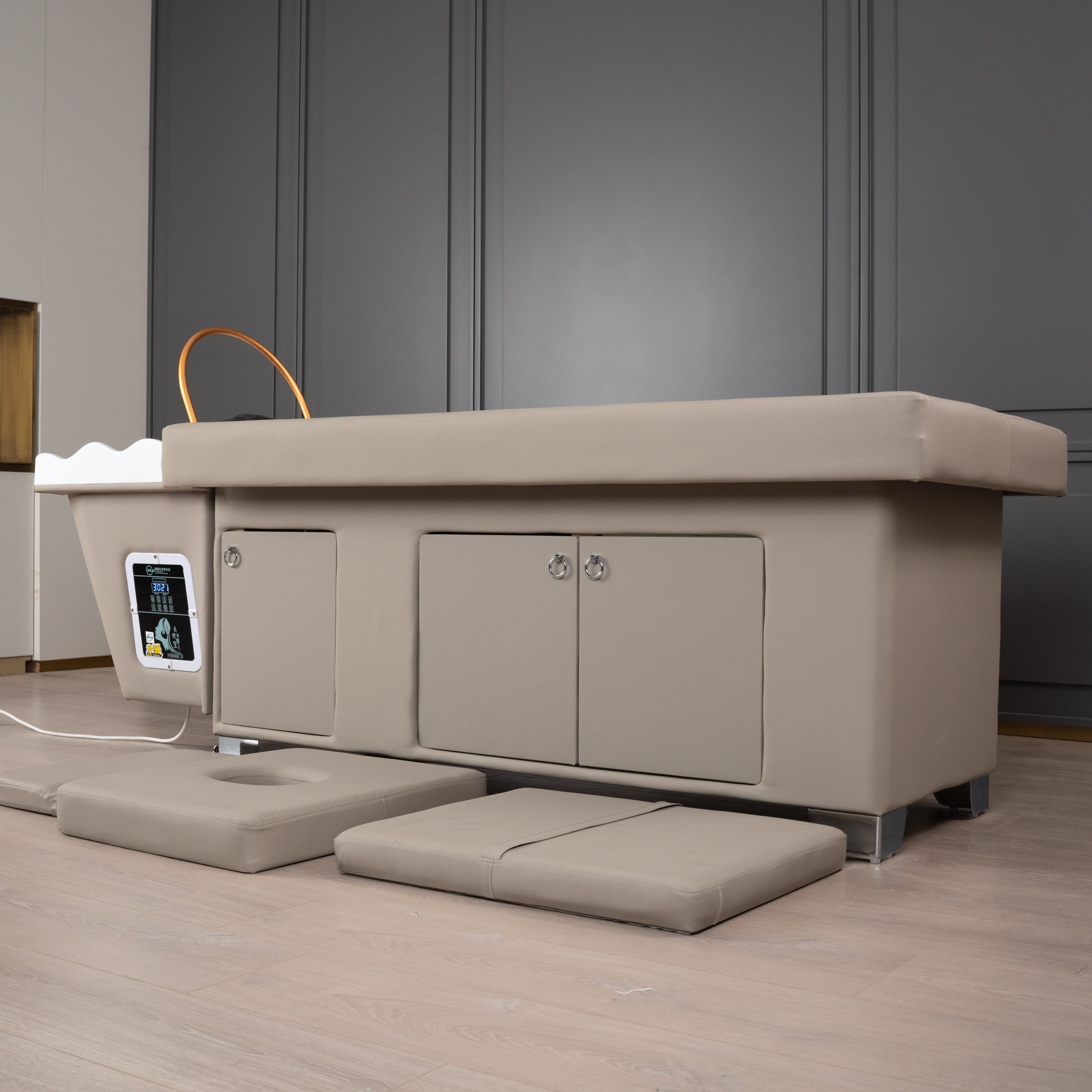 Reclining Shampoo Bed with Basin for Hair Washing and Salon Use DN0050_Pedicure Shampoo Beds