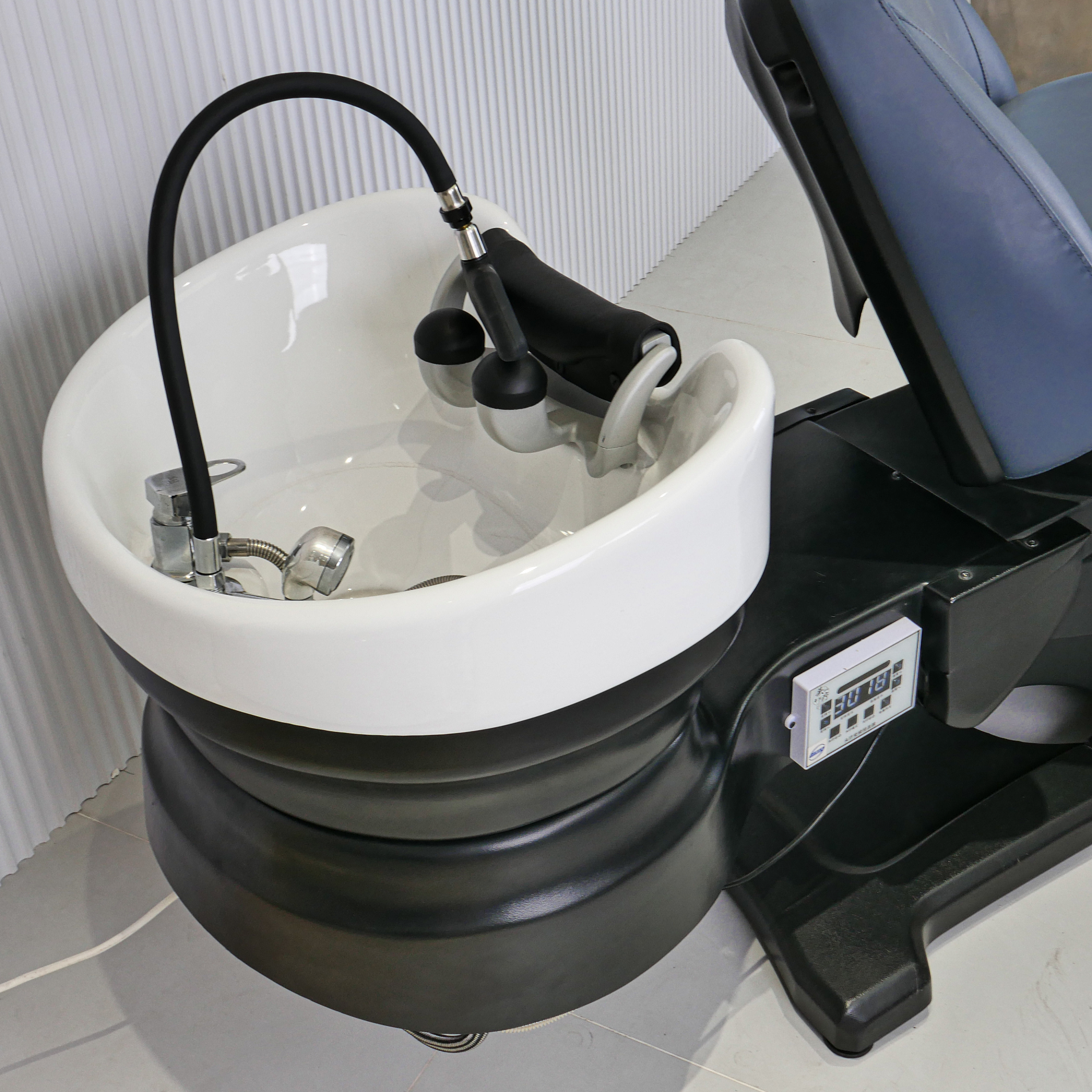 Electric Shampoo Chair with Footrest and Salon Sink Unit DN0065_Electric Shampoo Chairs