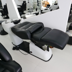Electric Shampoo Chair with White Backwash Basin for Salon Use DN0075_Electric Shampoo Chairs