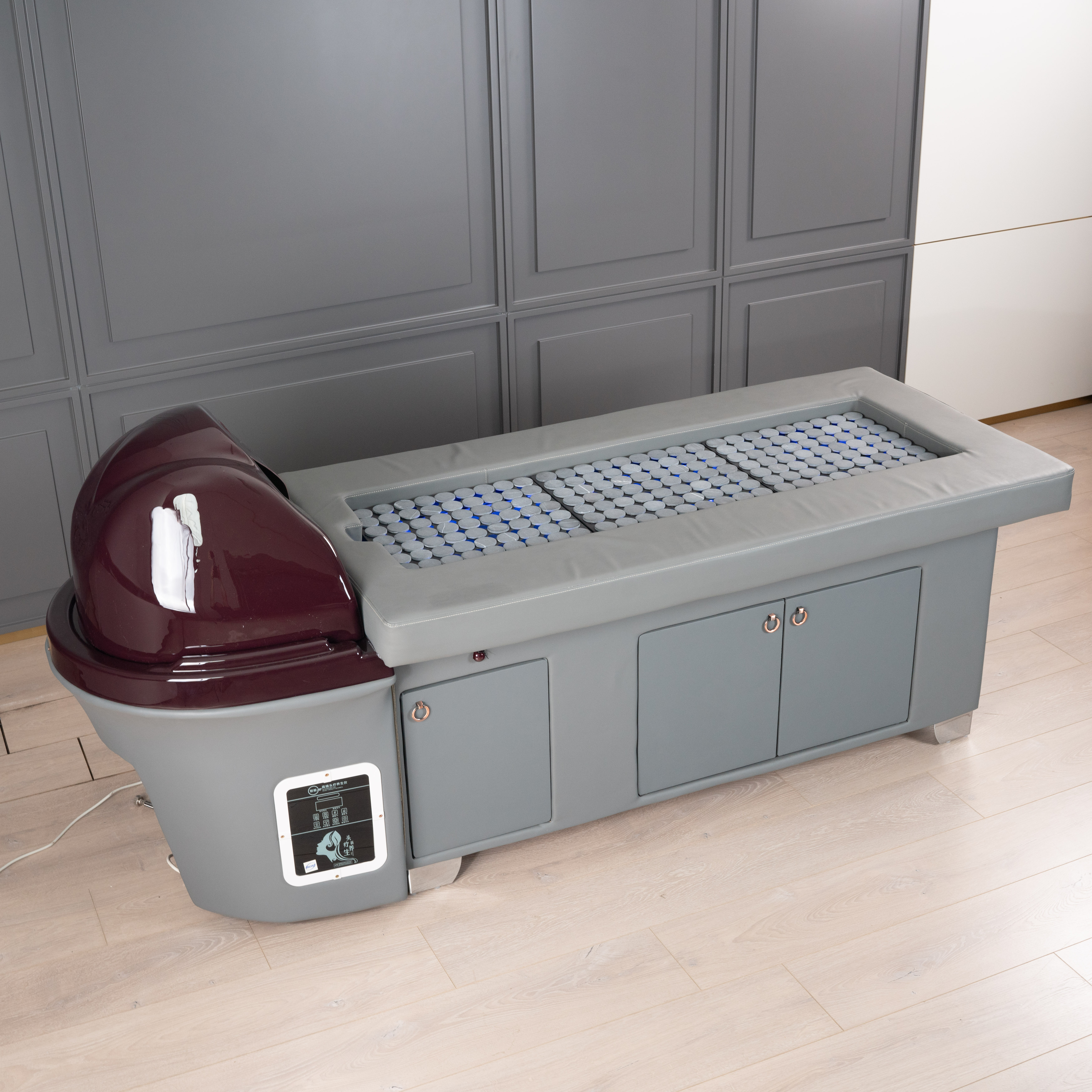 Portable Moxibustion Shampoo Bed with Backwash Basin for Salon Use DN0053_Moxibustion Shampoo Beds