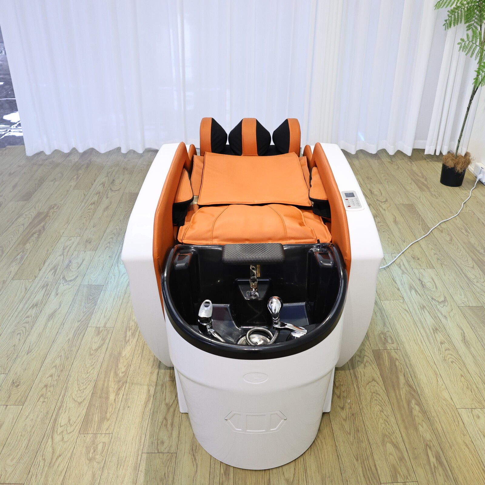 Mobile Backwash Shampoo Unit with Electric System for Salon Use DN0227_Massage Shampoo Beds