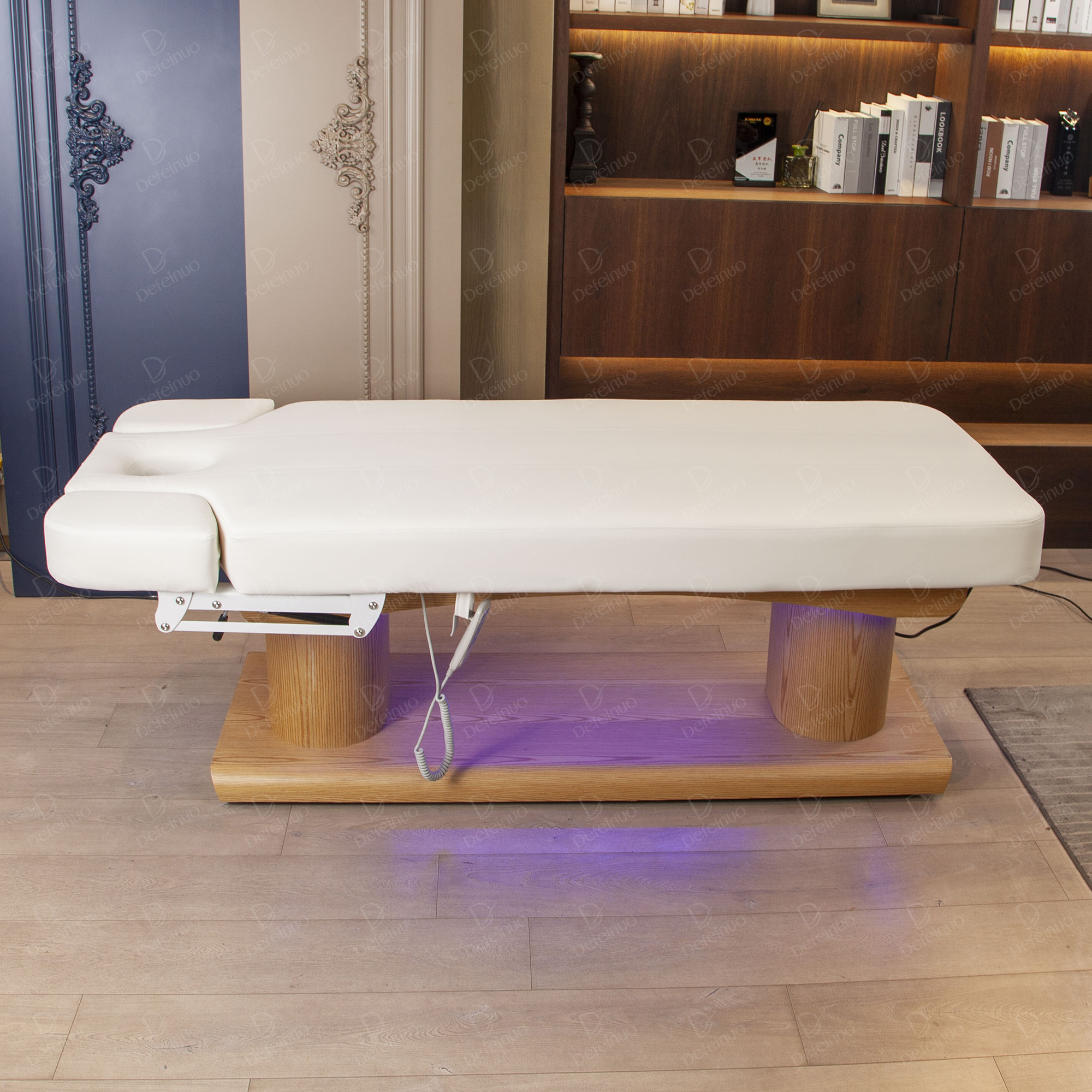 Heated Electric Beauty Bed with PU Leather for Lash and Facial Treatment DN0287_4 Motor Beds