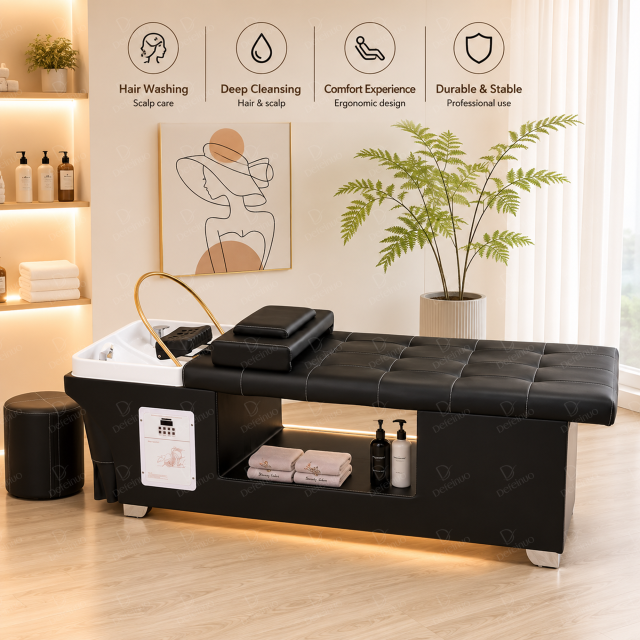 Professional Head Spa Shampoo Bed for Salon Hair Washing System DN0228_Standard Shampoo Beds
