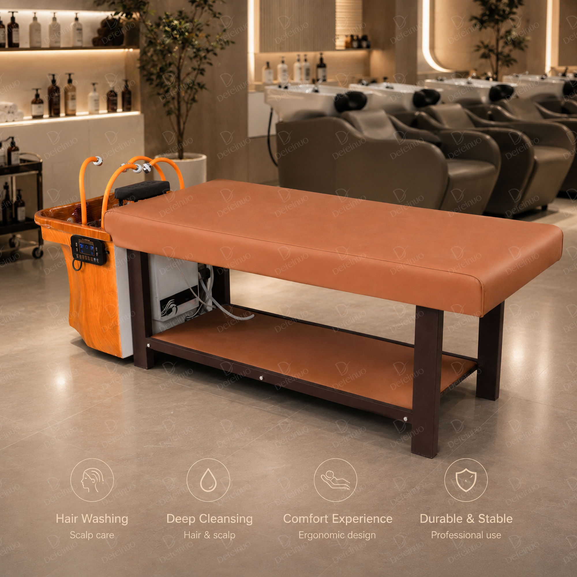Automatic Head Spa Shampoo Bed with Water Circulation System DN0051_Standard Shampoo Beds
