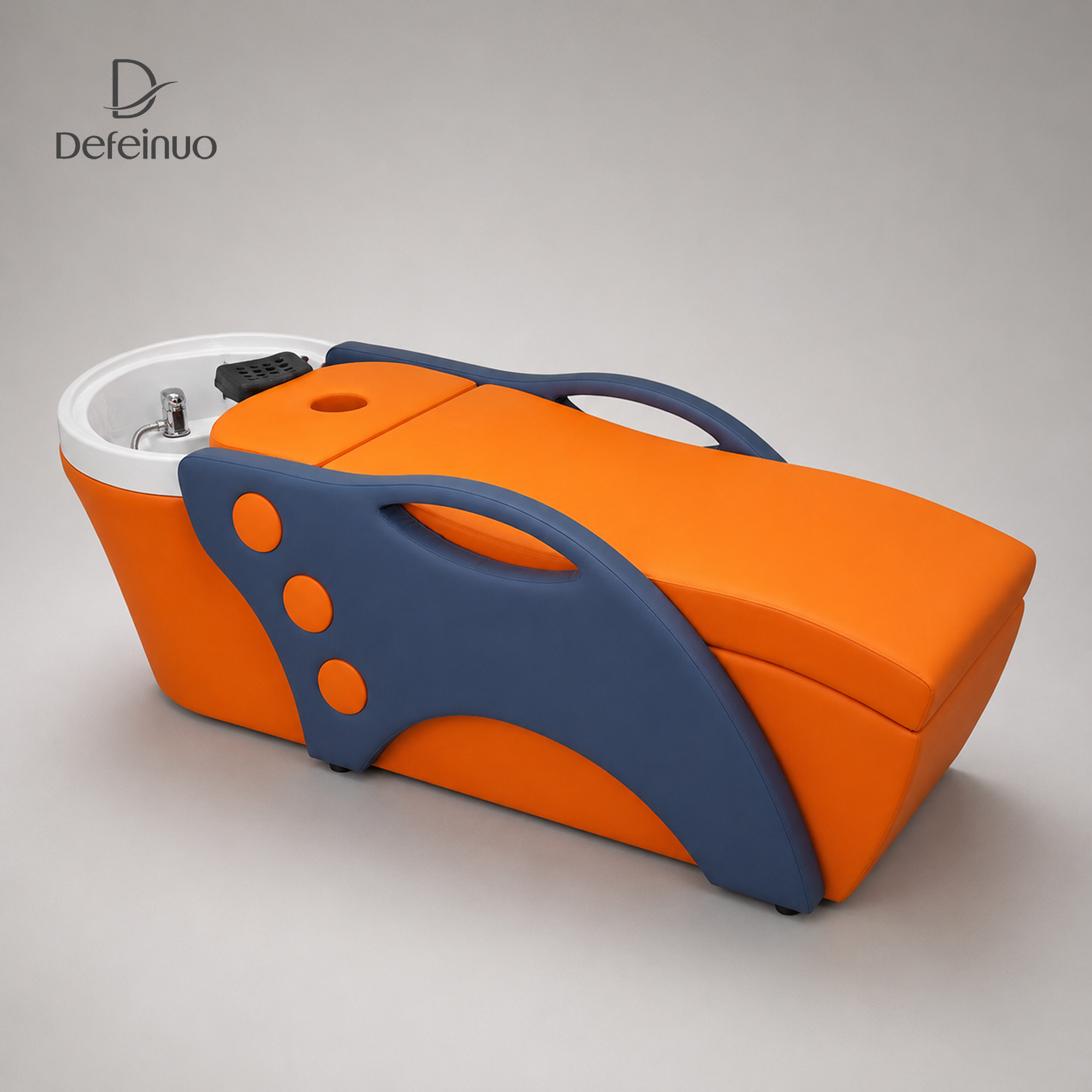 DN0069 PU leather shampoo bed for hair wash and spa use