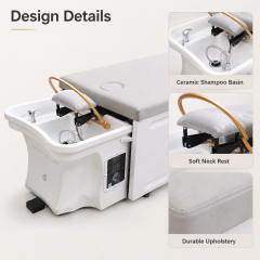Mobile Head Spa Shampoo Bed with Plumbing System for Salon Use DN0052_Standard Shampoo Beds