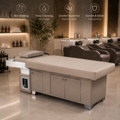 Japanese Style Head Spa Shampoo Bed with Water Circulation for Salon DN0056_Standard Shampoo Beds