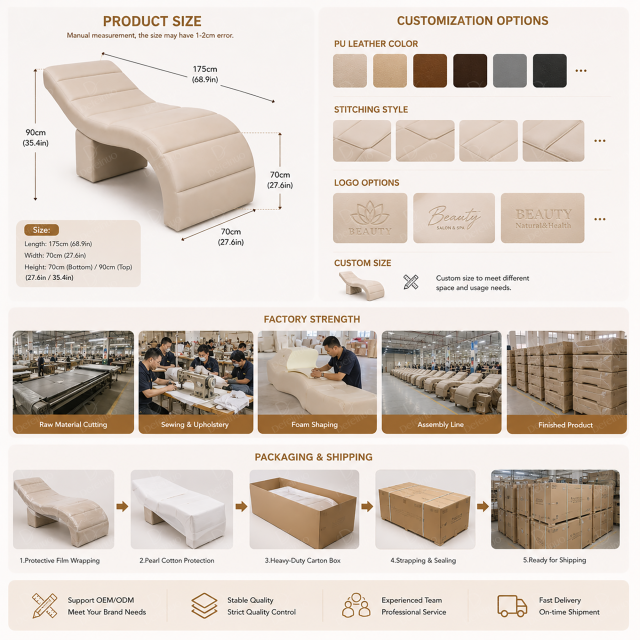 Curved Lash Extension Bed for Beauty Parlour and Facial Treatment DN0025_Lash Beds