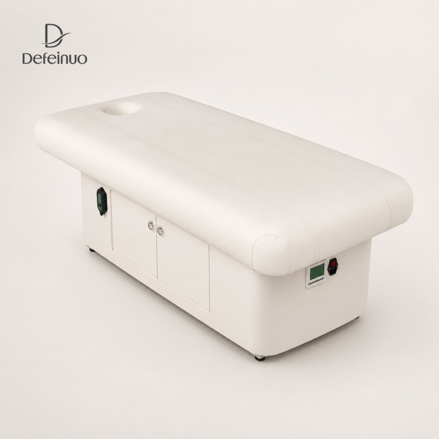 1 Motor Electric Beauty Bed with Heating Function and Storage Cabinet for Salon Use DN0003_1 Motor Beds